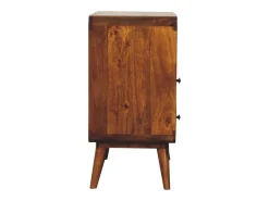 Artisan Furniture Consola Encantadora Nórdica Curva em Madeira Maciça^ Consola