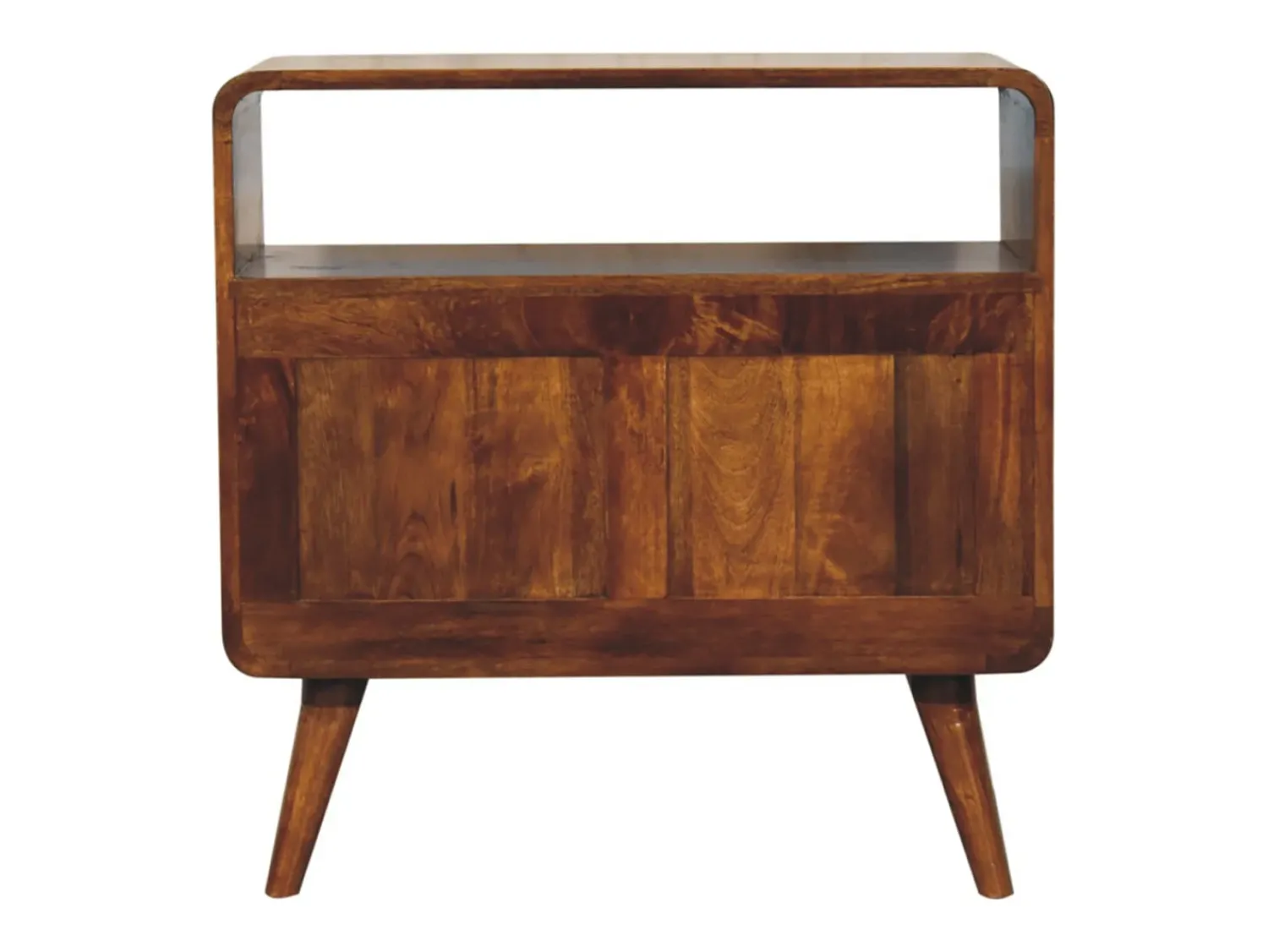 Artisan Furniture Consola Encantadora Nórdica Curva em Madeira Maciça^ Consola