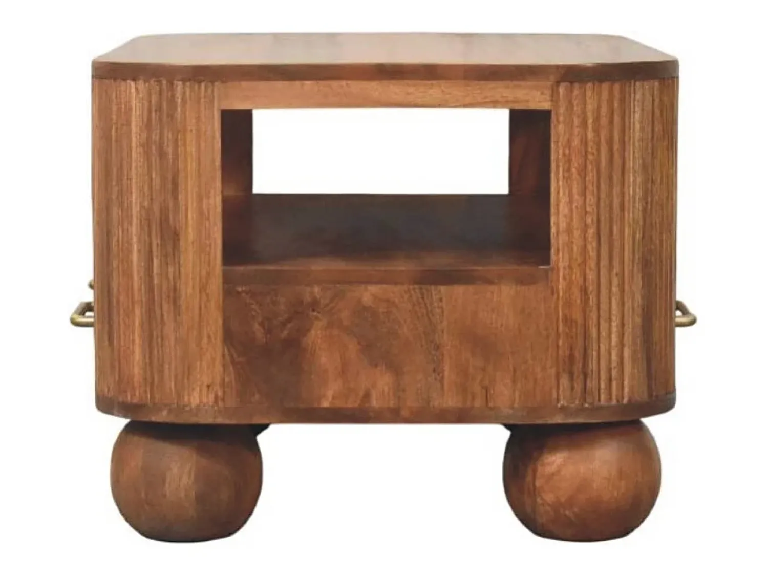 Artisan Furniture Madeira maciça Mesa de Centro Briarwood com Frisos Castanho