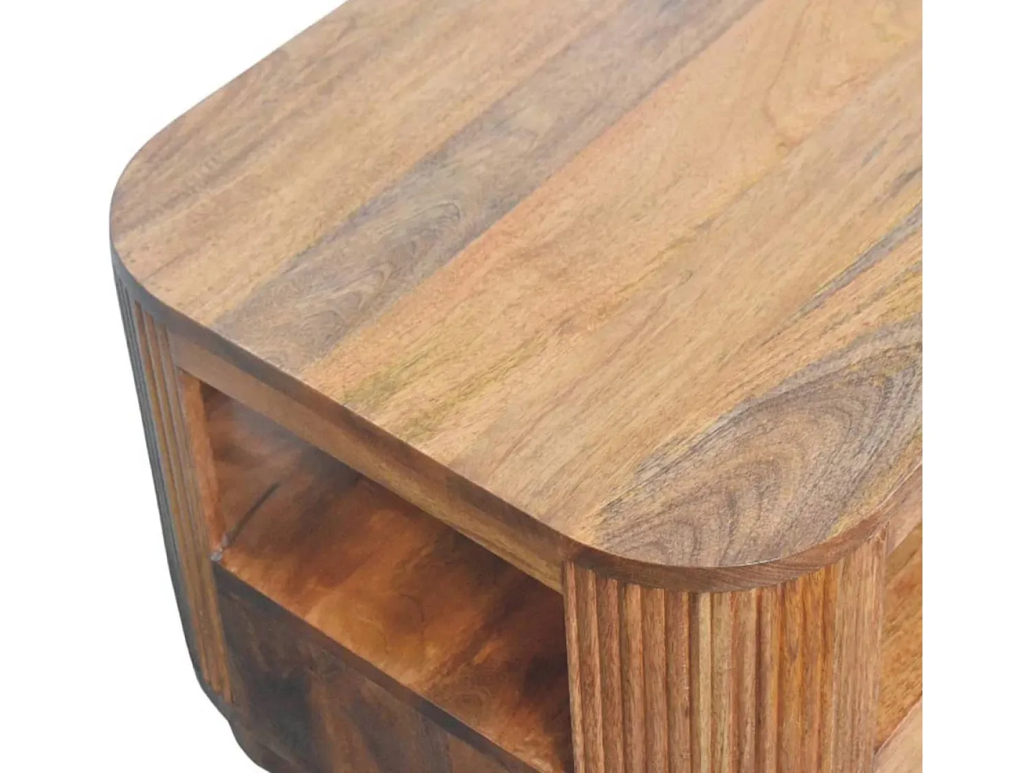 Artisan Furniture Madeira maciça Mesa de Centro Briarwood com Frisos Castanho