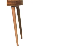 Consola* Artisan Furniture Madeira maciça Mesa Console Odyssey em Tom de Carvalho Castanho