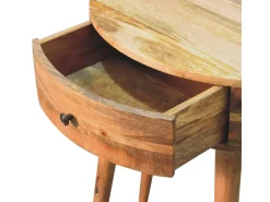 Consola* Artisan Furniture Madeira maciça Mesa Console Odyssey em Tom de Carvalho Castanho