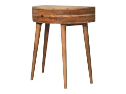 Consola* Artisan Furniture Madeira maciça Mesa Console Odyssey em Tom de Carvalho Castanho