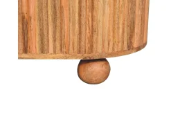 Mesa De Centro| Artisan Furniture Madeira Maciça Mesa de Centro Soba Ball com Tampa Levantável, 1 Armazenamento, Bege