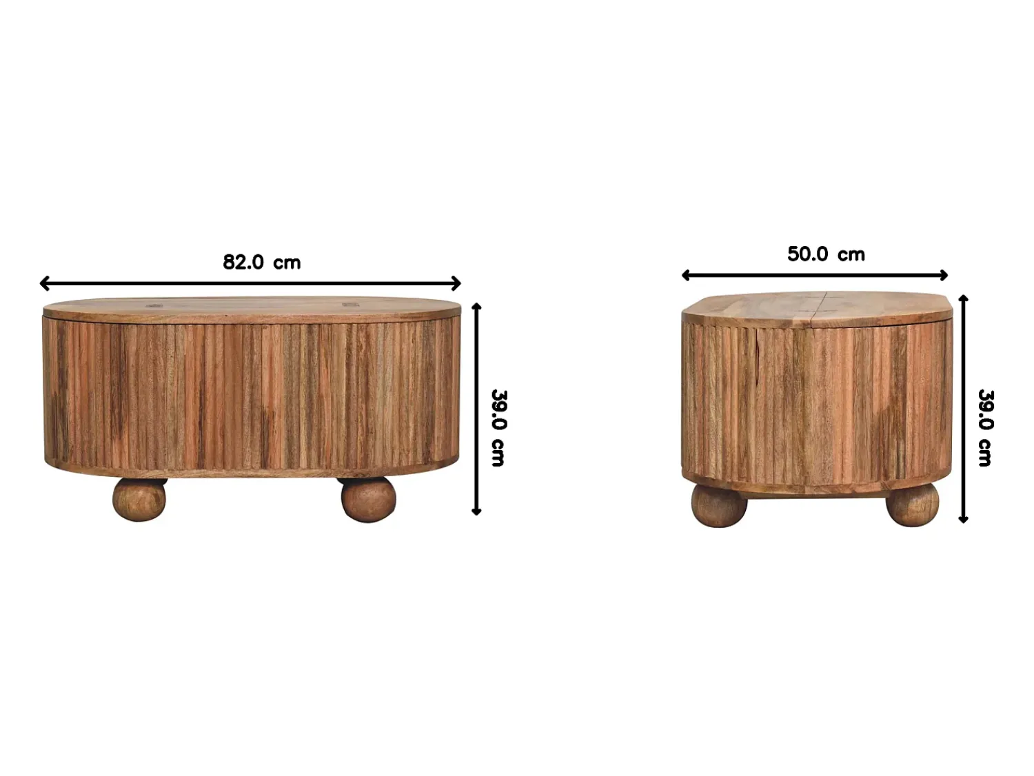 Mesa De Centro| Artisan Furniture Madeira Maciça Mesa de Centro Soba Ball com Tampa Levantável, 1 Armazenamento, Bege