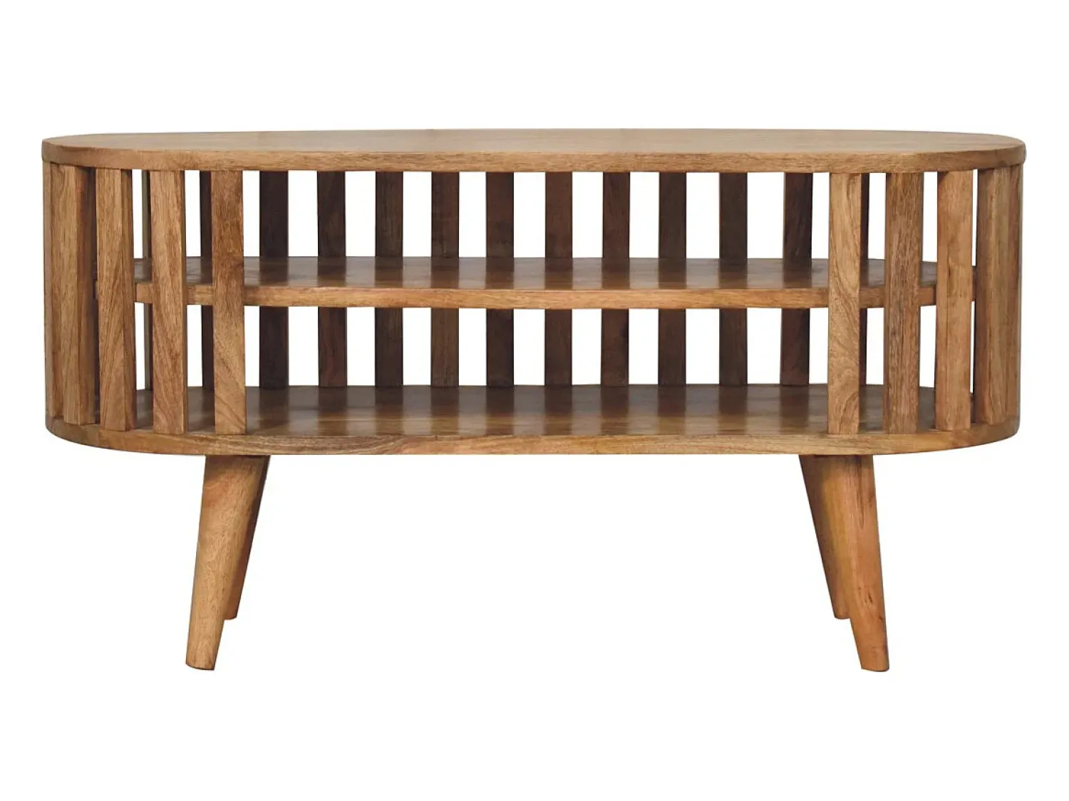 Móvel De Tv| Artisan Furniture Madeira maciça Unidade de Mídia Mini Ariella Castanho