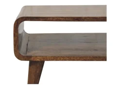 Mesa De Centro* Artisan Furniture Mesa de centro com bordas arredondadas Castanho