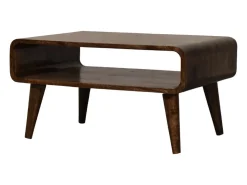 Mesa De Centro* Artisan Furniture Mesa de centro com bordas arredondadas Castanho