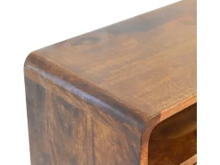 Consola| Artisan Furniture Mini consola em castanheiro Castanho