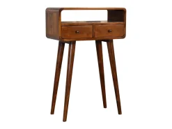 Consola| Artisan Furniture Mini consola em castanheiro Castanho