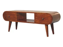 Móvel De Tv* Artisan Furniture Móvel de TV em madeira maciça de castanheiro Londres Castanho chocolate