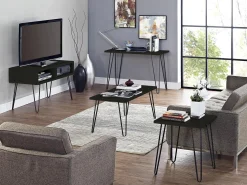 Dorel Home Athena | Armário TV com 2 compartimentos em efeito mármore^ Móvel De Tv
