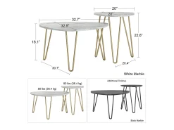 Mesa De Centro|Novogratz Athena | Mesas de apoio em mármore Preto