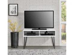 Móvel De Tv|Dorel Home Athena | Móvel TV com 2 compartimentos em efeito mármore Branco