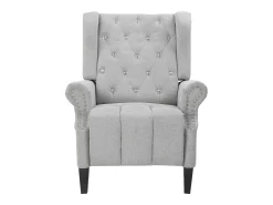 Poltrona*Loft24 Aura Reclinável em tecido Belfast claro Cinzento