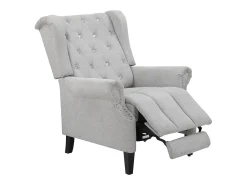 Poltrona*Loft24 Aura Reclinável em tecido Belfast claro Cinzento