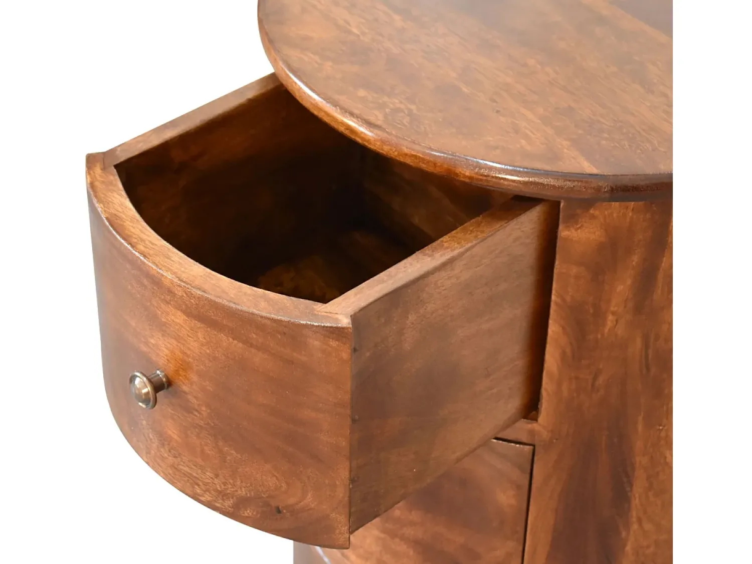 Acessórios De Arrumação* Baú com 3 gavetas Chestnut Drum Castanho