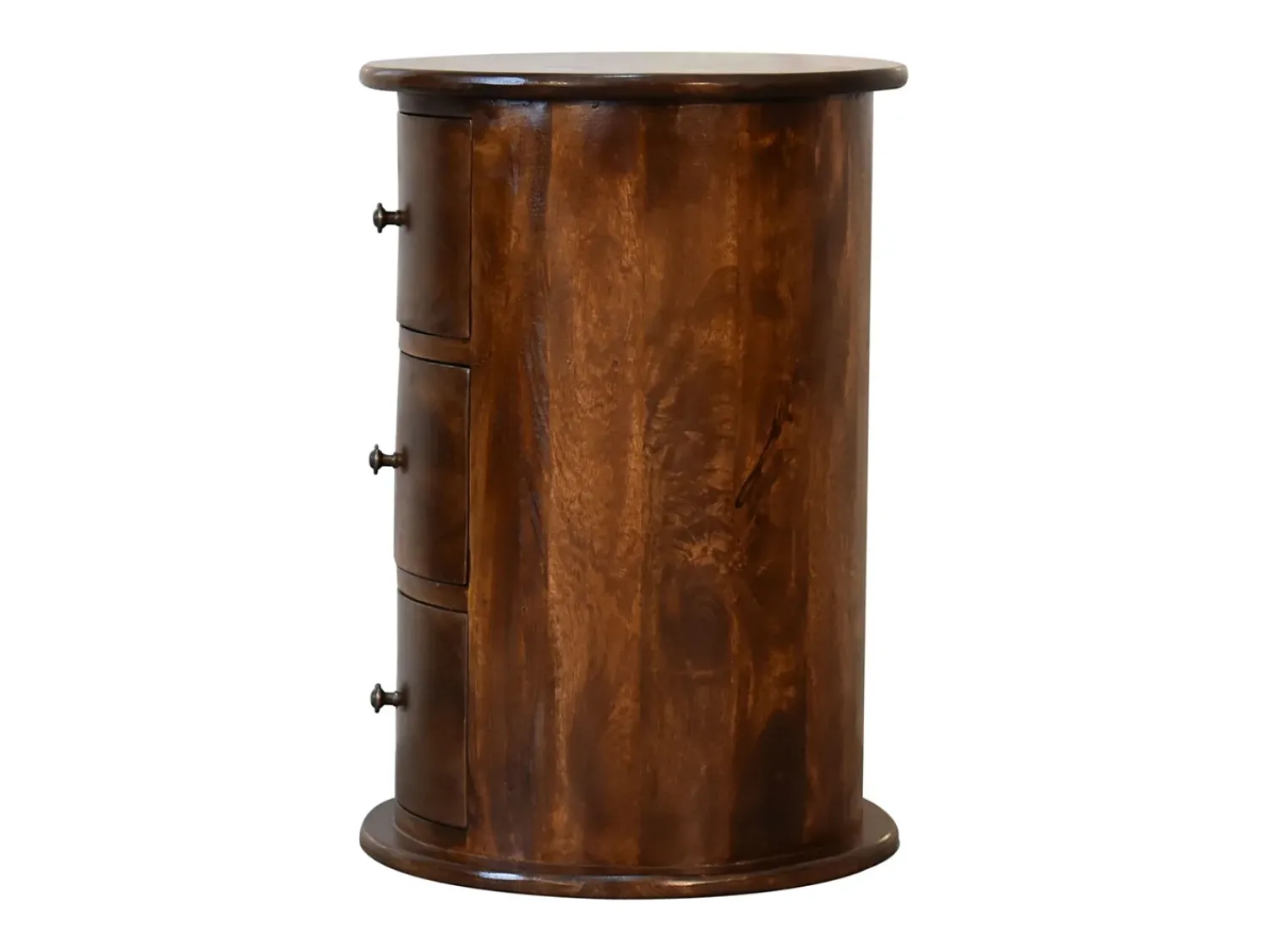 Acessórios De Arrumação* Baú com 3 gavetas Chestnut Drum Castanho