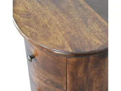 Acessórios De Arrumação* Baú com 3 gavetas Chestnut Drum Castanho