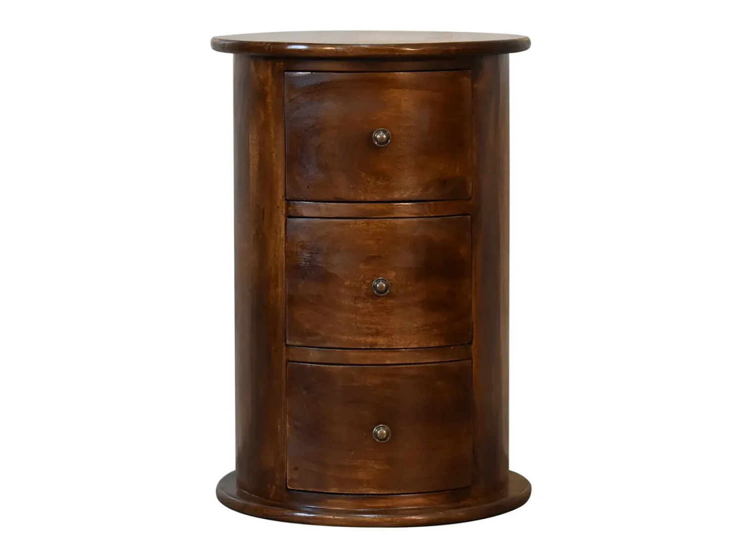 Acessórios De Arrumação* Baú com 3 gavetas Chestnut Drum Castanho