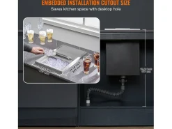 Sale Baú de Gelo SucceBuy, 45,7 x 30,5 x 36,5 cm, em Aço Inoxidável, com Tampa, Caixa de Gelo Prateado