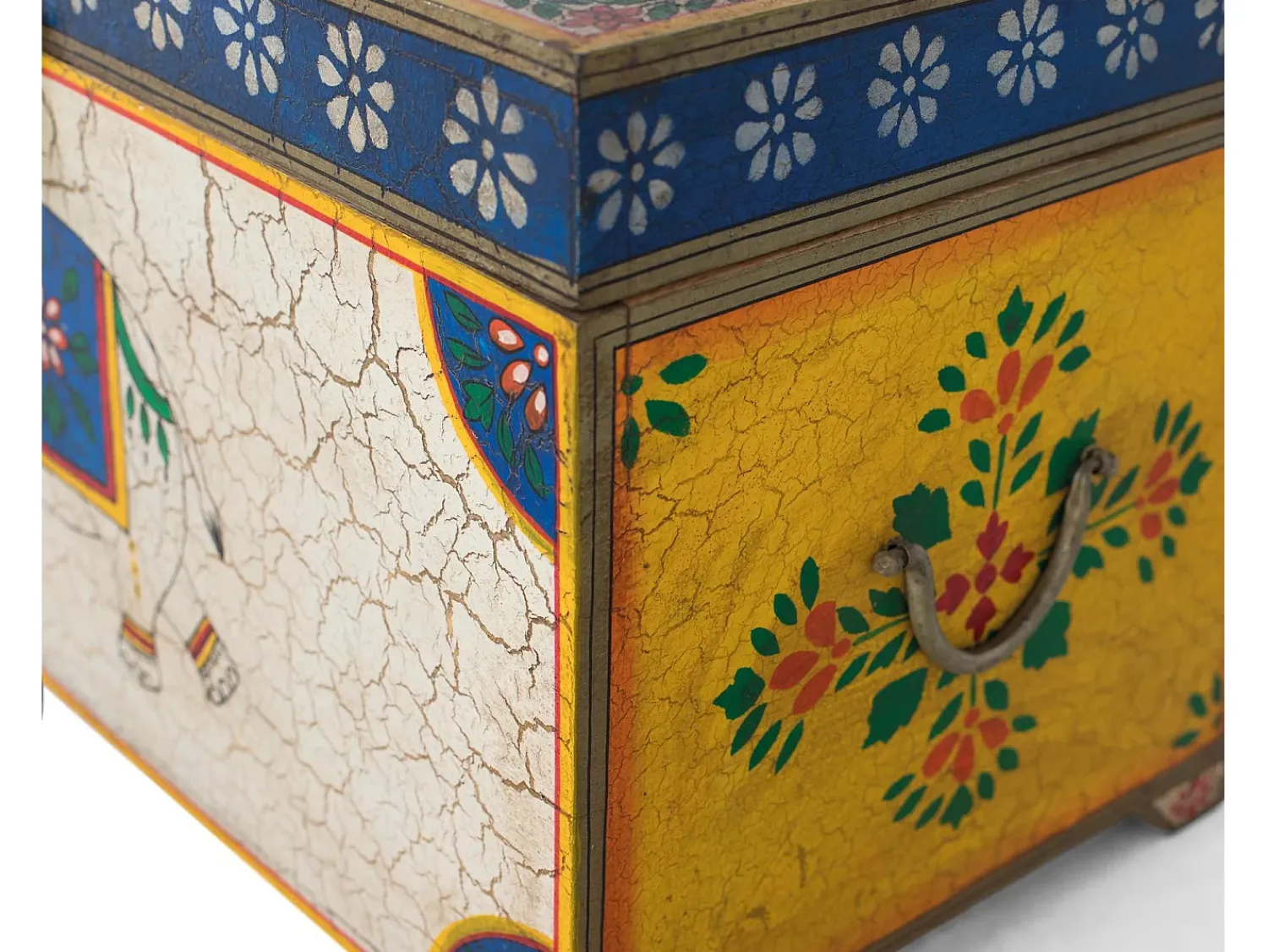 Acessórios De Arrumação*Giner y colomer Baú em madeira manguier pintado à la main multicolorido Multicor