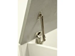 Acessórios De Arrumação|Dmora Baú Miltonia, Grande caixa de arrumação multiuso, Baú moderno, 100% Fabricado na Itália, 90x45h45 cm, e Cimento Branco