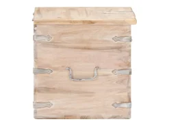 Sale vidaxl Baú 40x40x40 cm madeira de acácia maciça Natural claro