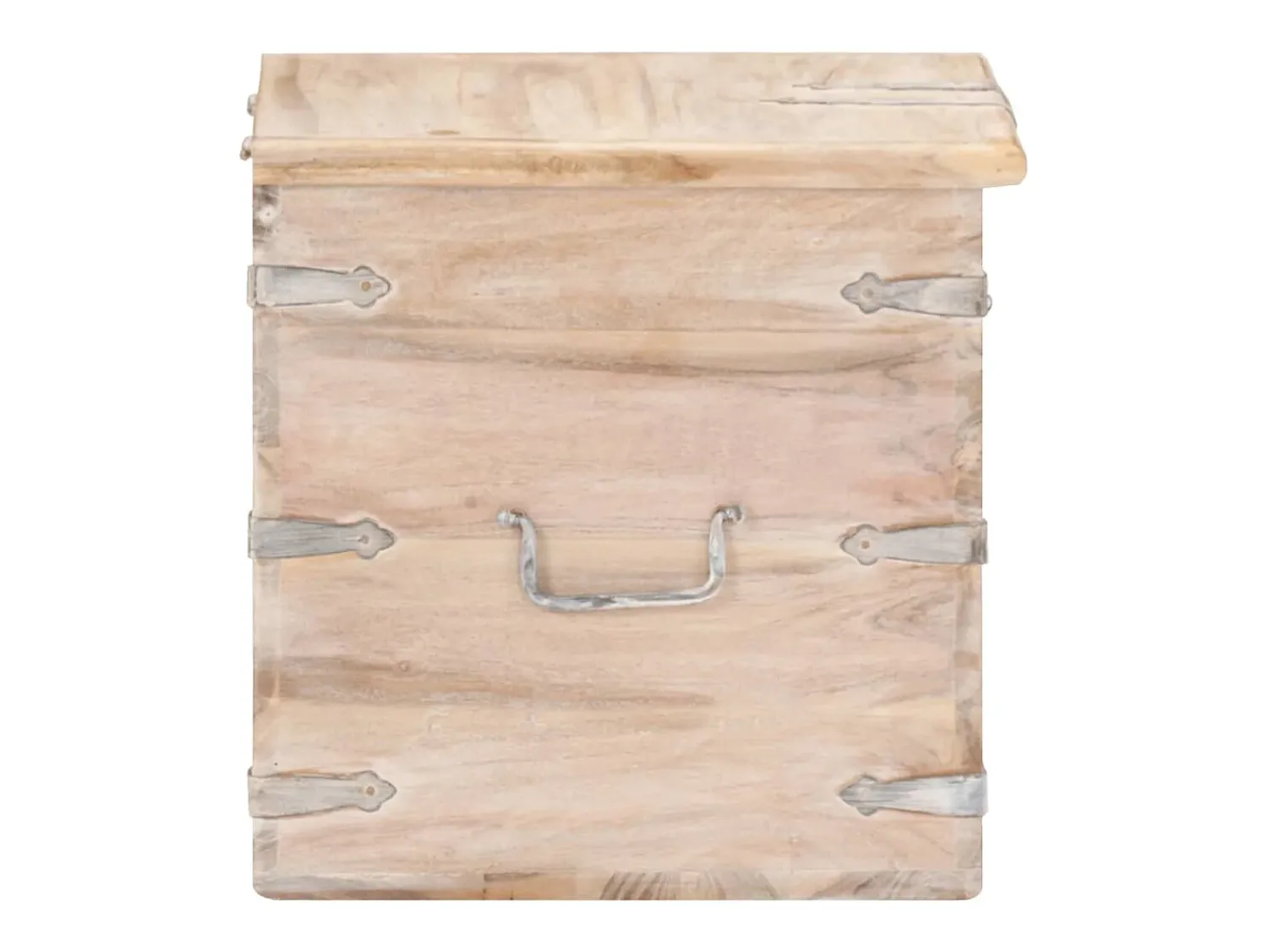 Sale vidaxl Baú 40x40x40 cm madeira de acácia maciça Natural claro