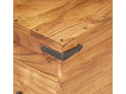 Acessórios De Arrumação|vidaxl Baú 90x40x40 cm madeira de acácia maciça Natural claro