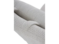 Balanço estofado em chenille e pernas metálicas Branco