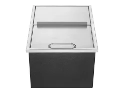 Balde de Gelo SucceBuy, 55,23 L, 61x46x33 cm, Geladeira de Aço Inoxidável com Tampa Deslizante, para Cozinha Exterior Vinho Cerveja^ Acessório Vinho E Bar