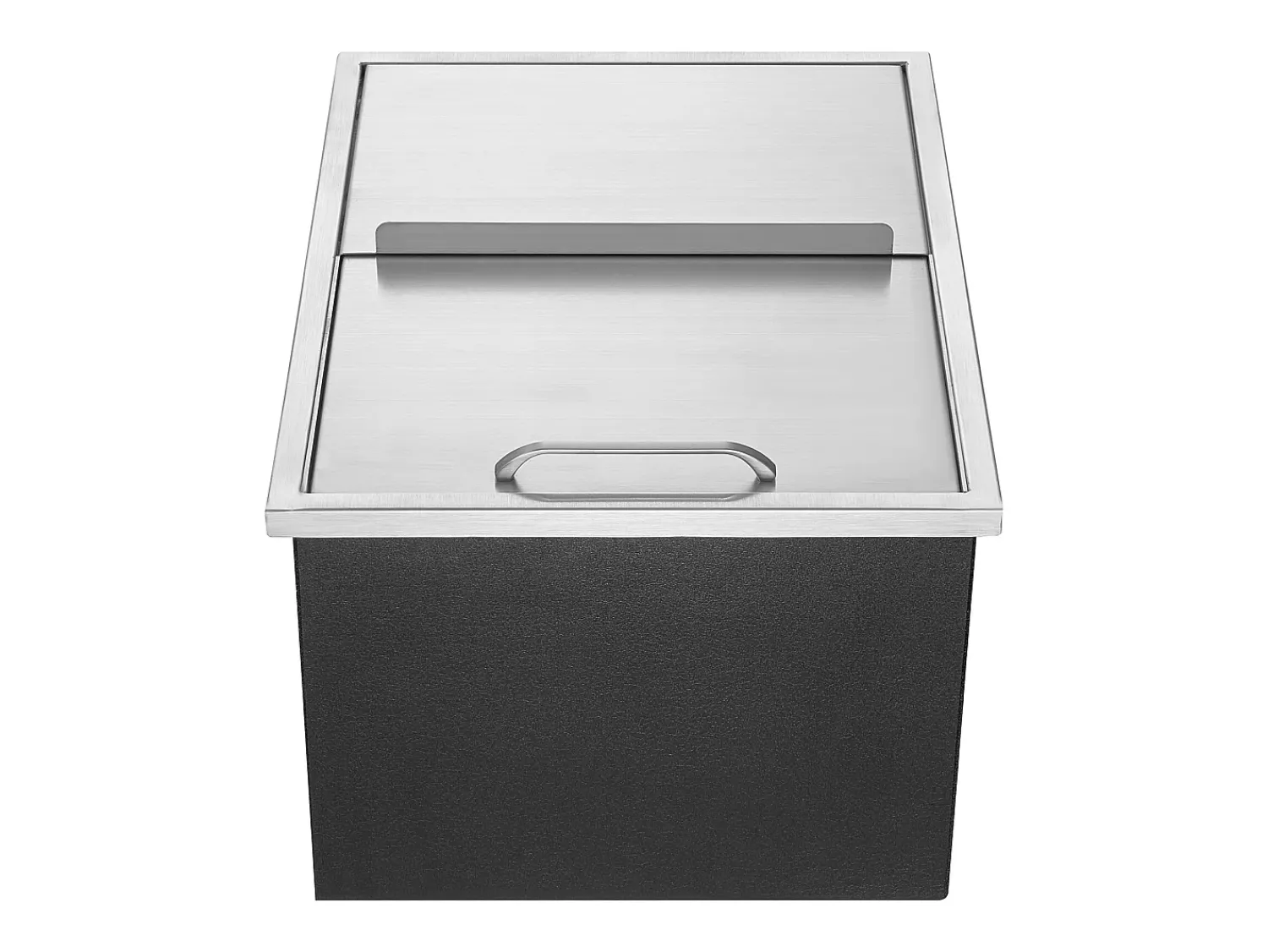 Balde de Gelo SucceBuy, 55,23 L, 61x46x33 cm, Geladeira de Aço Inoxidável com Tampa Deslizante, para Cozinha Exterior Vinho Cerveja^ Acessório Vinho E Bar