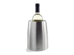 Balde Térmico para Champanhe em Aço Inoxidável 18/10 Parede Dupla 15,3x18,8 cm - Mantém Fresco Sem Gelo - Lacor^ Acessório Vinho E Bar