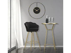 Banco* Banco alto Vienna 55X53X110 cm Preto