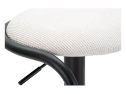 Banco* Banco Alto VKH448, Branco, 41x41x61 cm, Kendra Home Preto