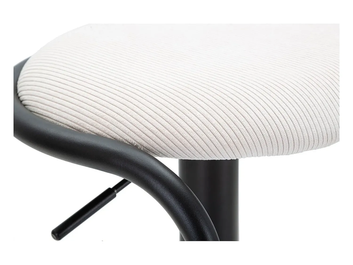 Banco* Banco Alto VKH448, Branco, 41x41x61 cm, Kendra Home Preto
