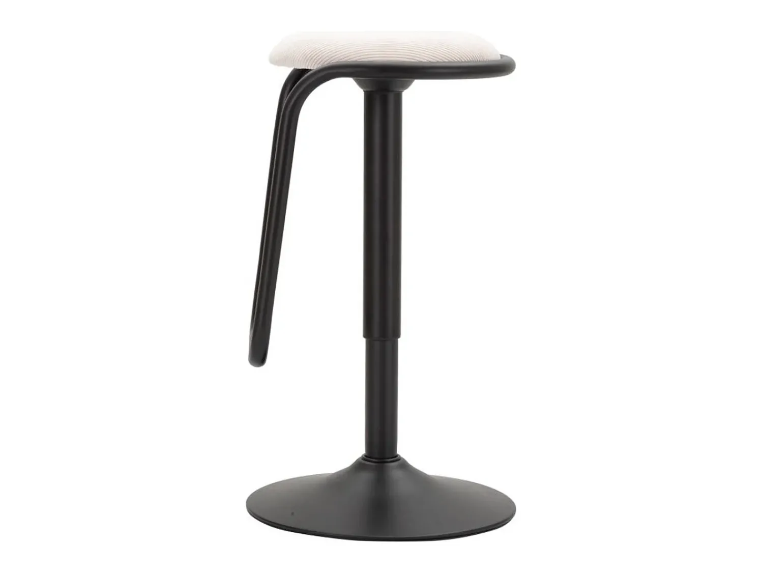 Banco* Banco Alto VKH448, Branco, 41x41x61 cm, Kendra Home Preto