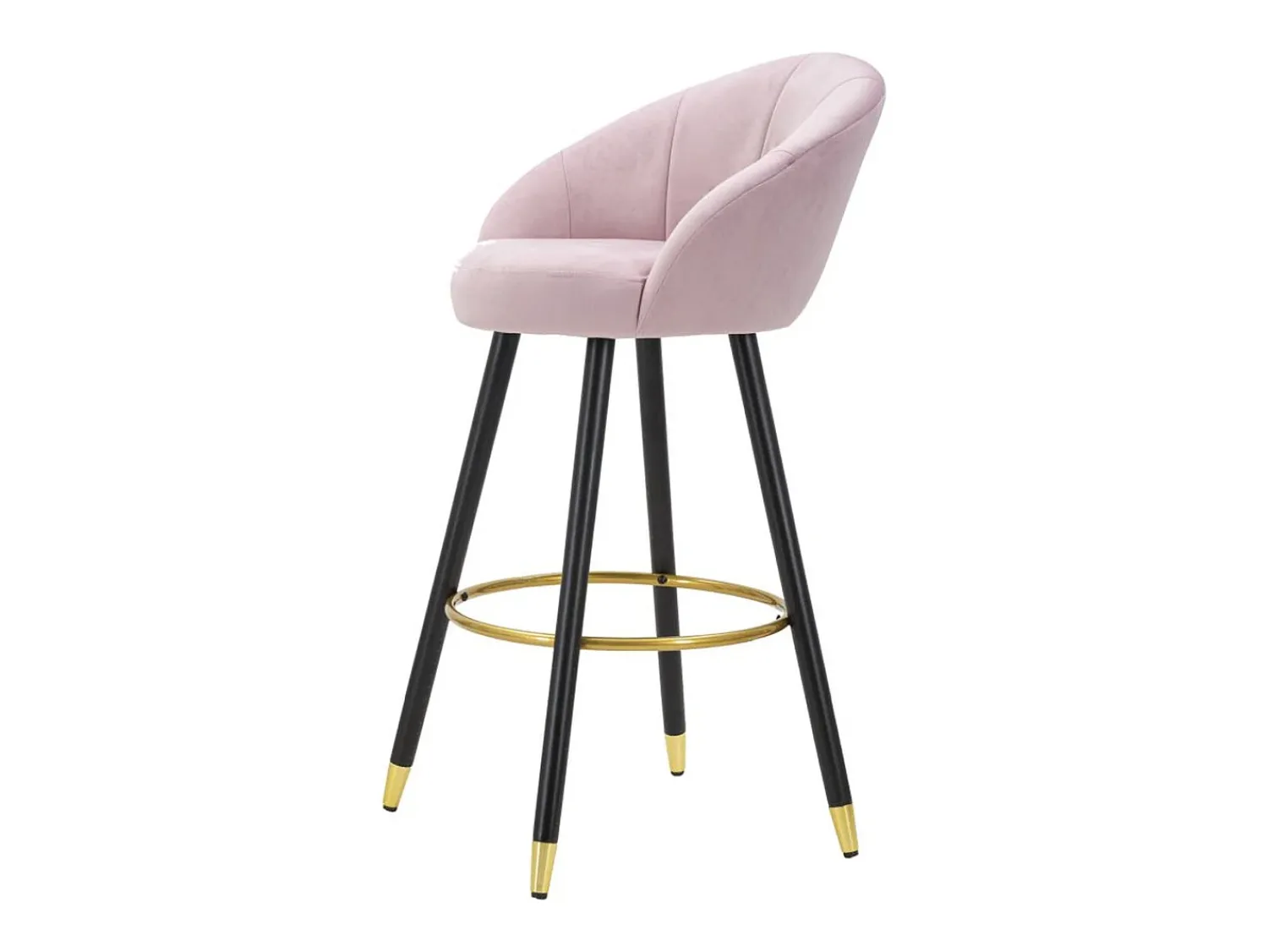 Banco* Banco Alto VKH431, Cor-de-rosa, 55x56x104 cm, Kendra Home Rosa claro