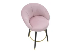 Banco* Banco Alto VKH431, Cor-de-rosa, 55x56x104 cm, Kendra Home Rosa claro