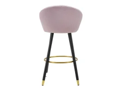Banco* Banco Alto VKH431, Cor-de-rosa, 55x56x104 cm, Kendra Home Rosa claro