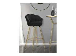 Banco Alto VKH452, , 55x53x110 cm, Kendra Home Preto