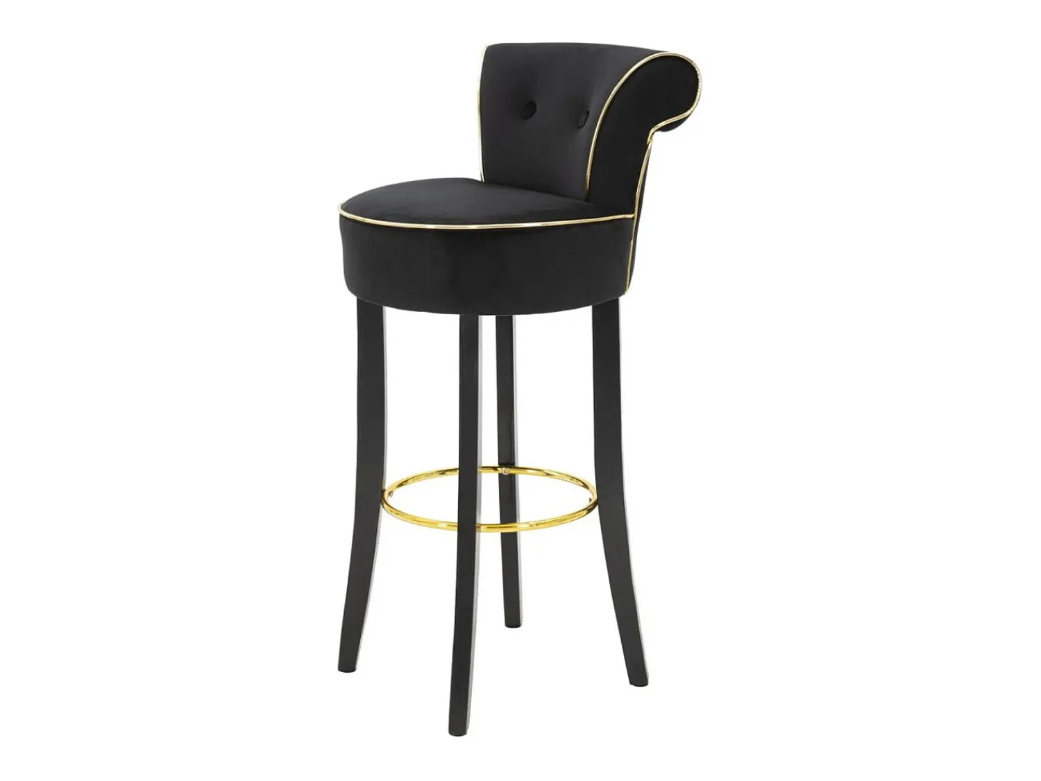 Banco| Banco Alto VKH442, , 46x48x96 cm, Kendra Home Preto