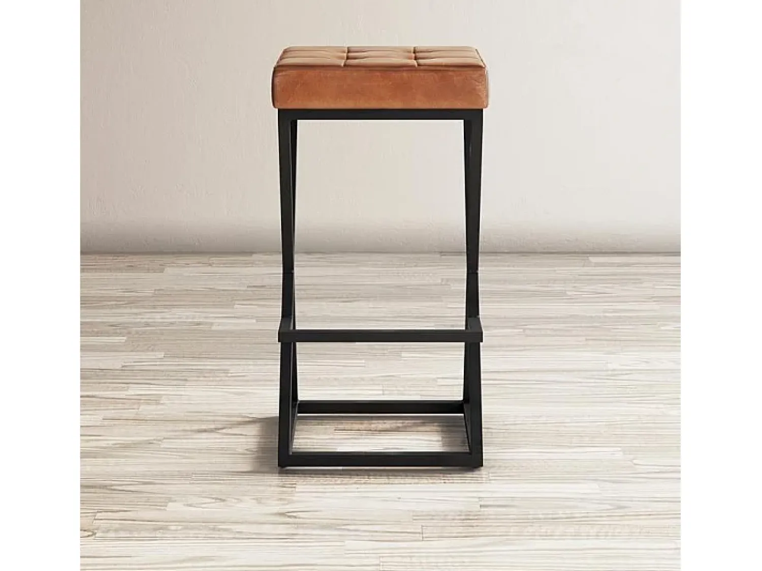 Clearance Banco alto 38x74x38 cm castanho Avola AV1730-192S Preto / Castanho