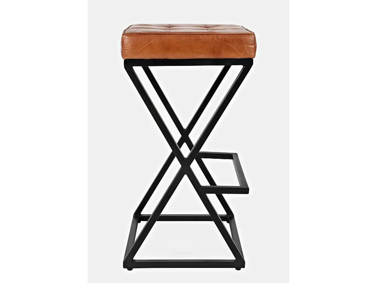 Clearance Banco alto 38x74x38 cm castanho Avola AV1730-192S Preto / Castanho