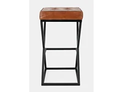 Clearance Banco alto 38x74x38 cm castanho Avola AV1730-192S Preto / Castanho
