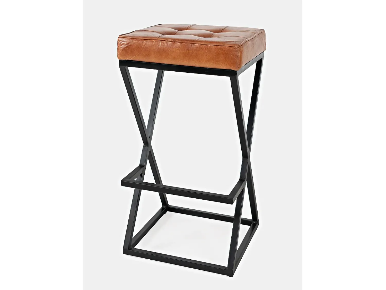 Clearance Banco alto 38x74x38 cm castanho Avola AV1730-192S Preto / Castanho
