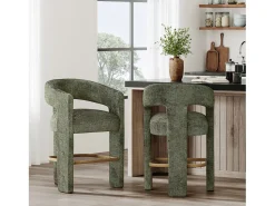 Banco| Banco alto 61x89x57 cm oliva Leith LET71HO Verde