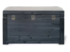 OZAIA Banco baú com almofada em linho, C. 80 x P. 40 x A. 53 cm, e bege, TURZA^ Acessórios De Arrumação
