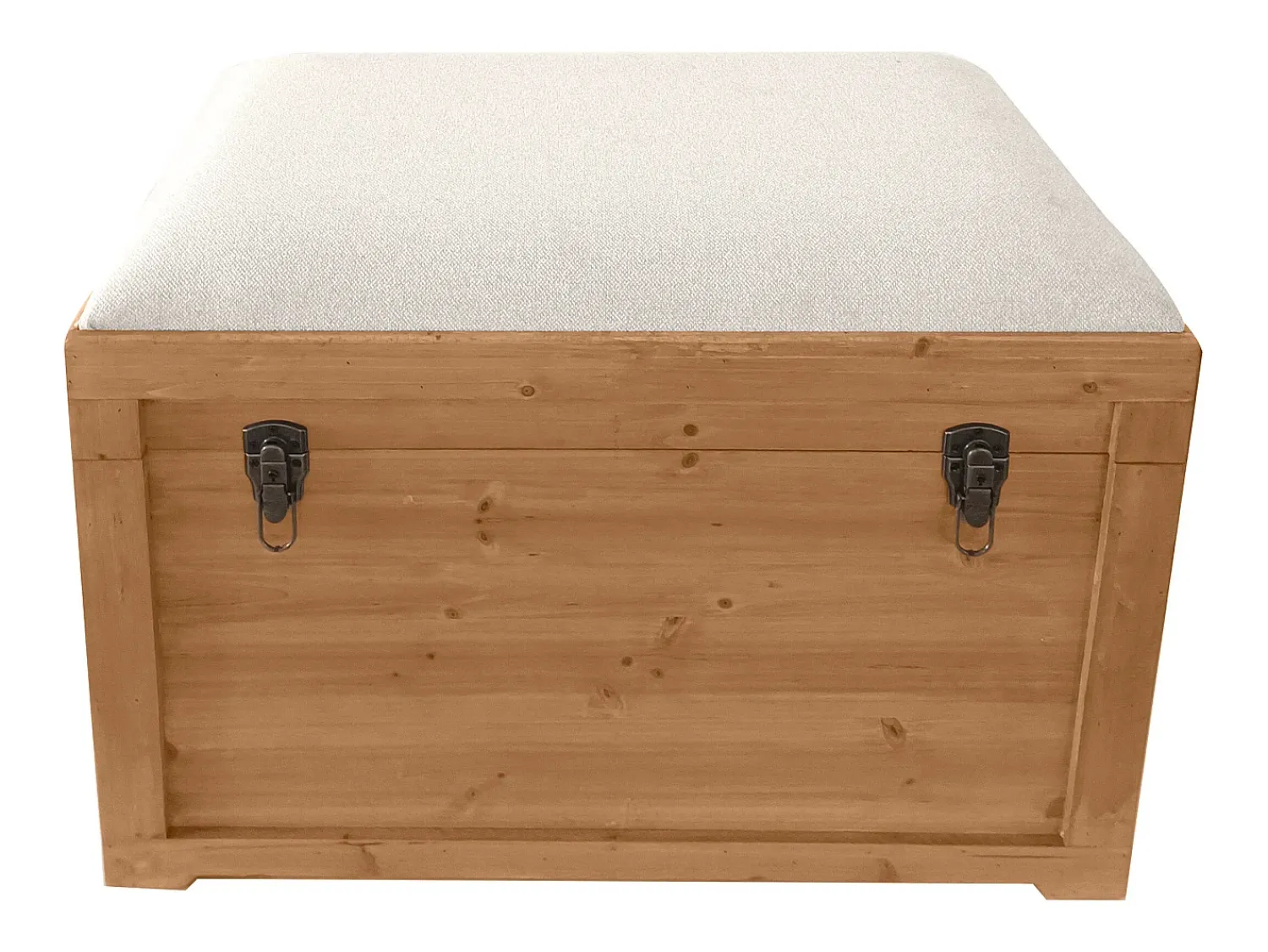 Acessórios De Arrumação*OZAIA Banco com arrumação com almofada em linho C80xL40xA53 cm natural e bege - TURZA Bege / Natural claro